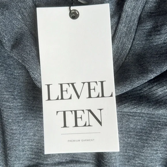 Level Ten Crew Neck Pullover Knit Shirt Men's Size Small Gray Blue NWT - Picture 7 of 10